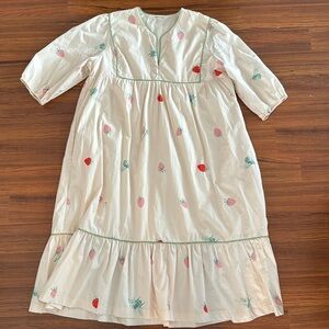 Cotton dress by Saint Geraldine from Anthropologie with strawberries size Large